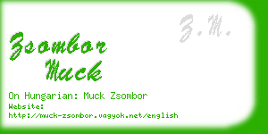 zsombor muck business card